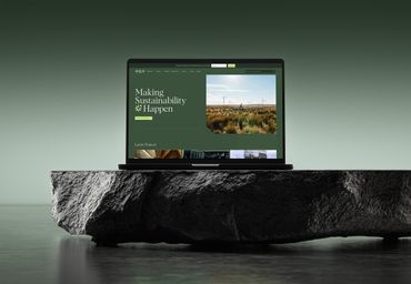 Preview of SLR website on device - Website browser on Mac laptop with SLR website open