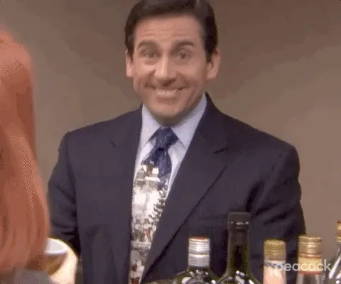 The Office GIF with Michael Scott pointing