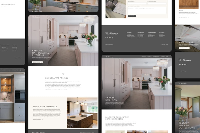 Website browser on Mac laptop with Pinewood website open